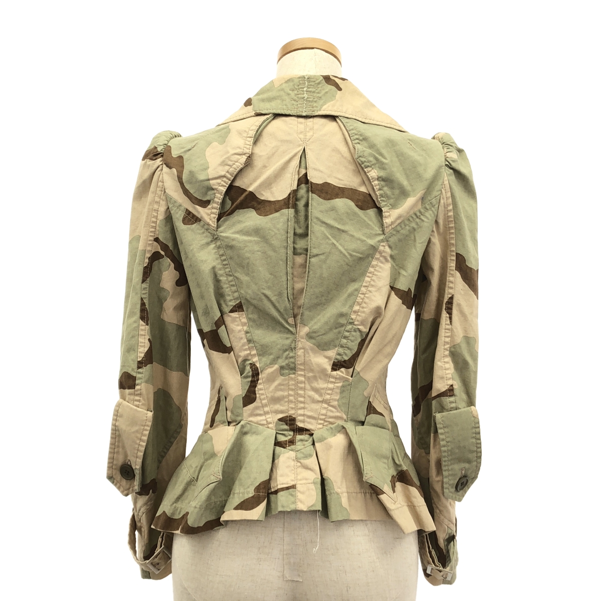 JUNYA WATANABE COMME des GARCONS / ジュンヤワタナベ 総柄 迷彩 カモフラージュ リップストップ ミリタリー ダブルジャケット