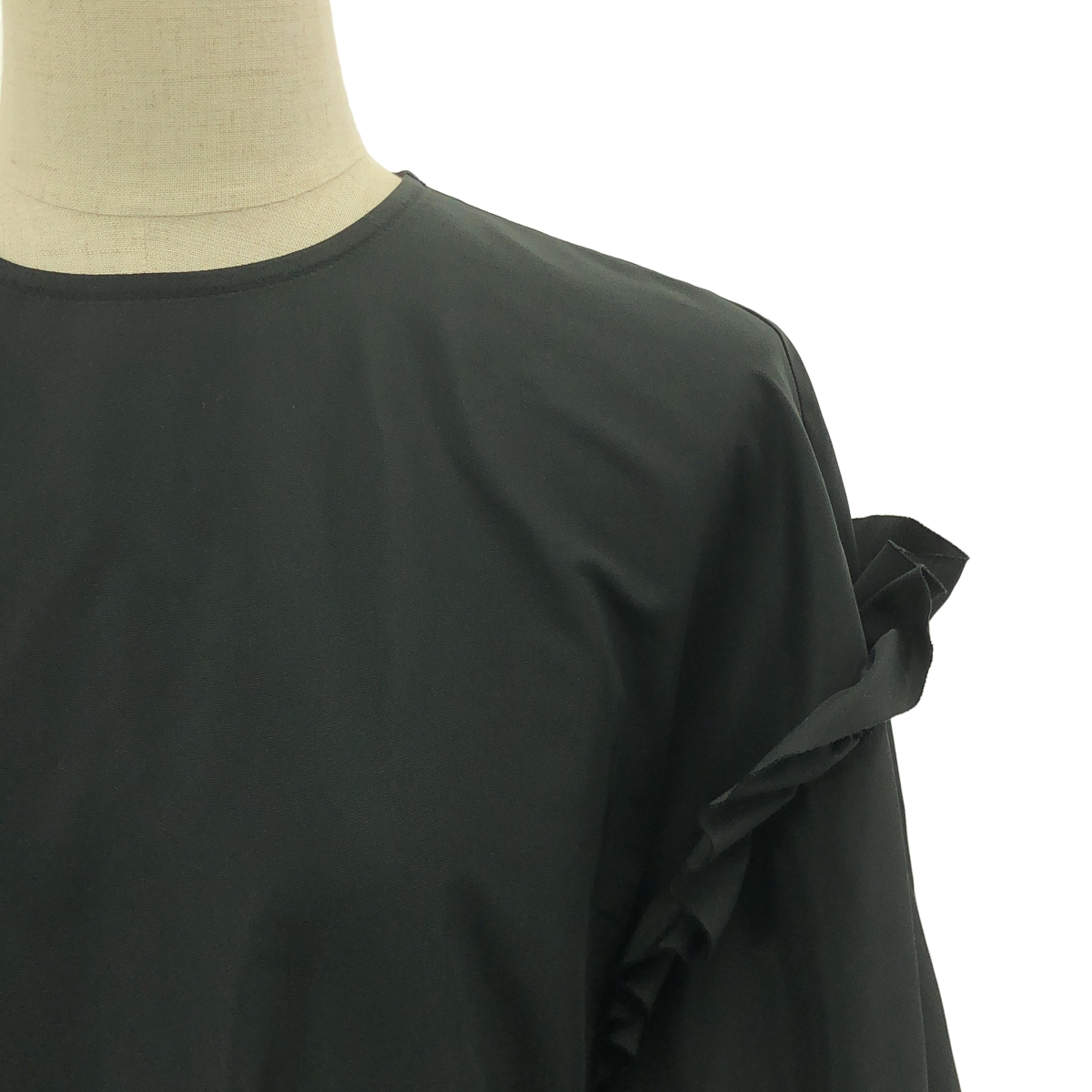 noir kei ninomiya / ノワールケイニノミヤ ポリエステル 立体 ギャザー ボリューム ドレス ワンピース