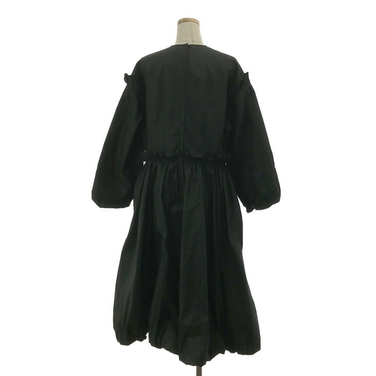 noir kei ninomiya / ノワールケイニノミヤ ポリエステル 立体 ギャザー ボリューム ドレス ワンピース