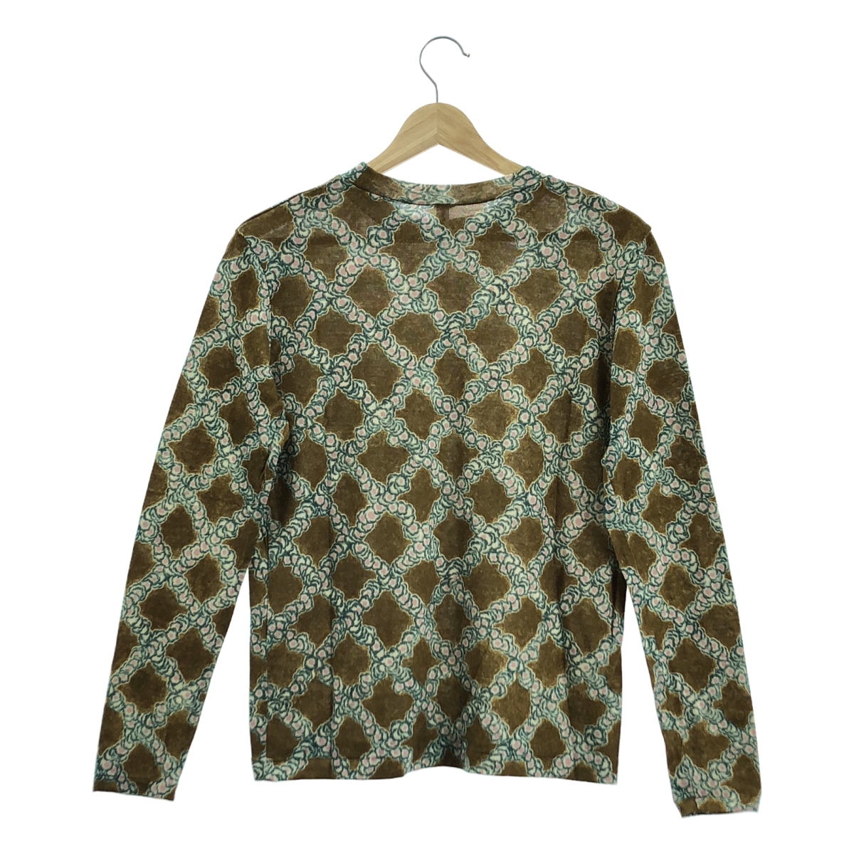 mina perhonen / ミナペルホネン petal check / ペタルチェック 総柄 クルーネック カットソー