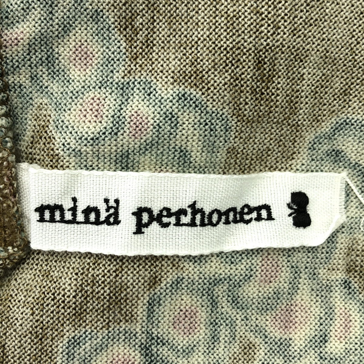 mina perhonen / ミナペルホネン petal check / ペタルチェック 総柄 クルーネック カットソー