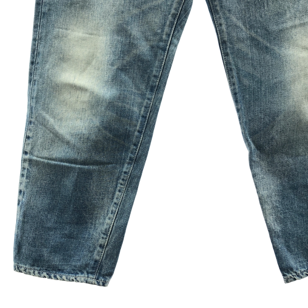 mina perhonen / ミナペルホネン always / オールウェイズ ダメージ加工 レザーパッチ デニムパンツ