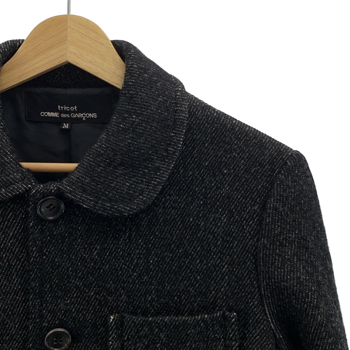 tricot COMME des GARCONS / トリココムデギャルソン ウール ラウンドカラー ワークジャケット