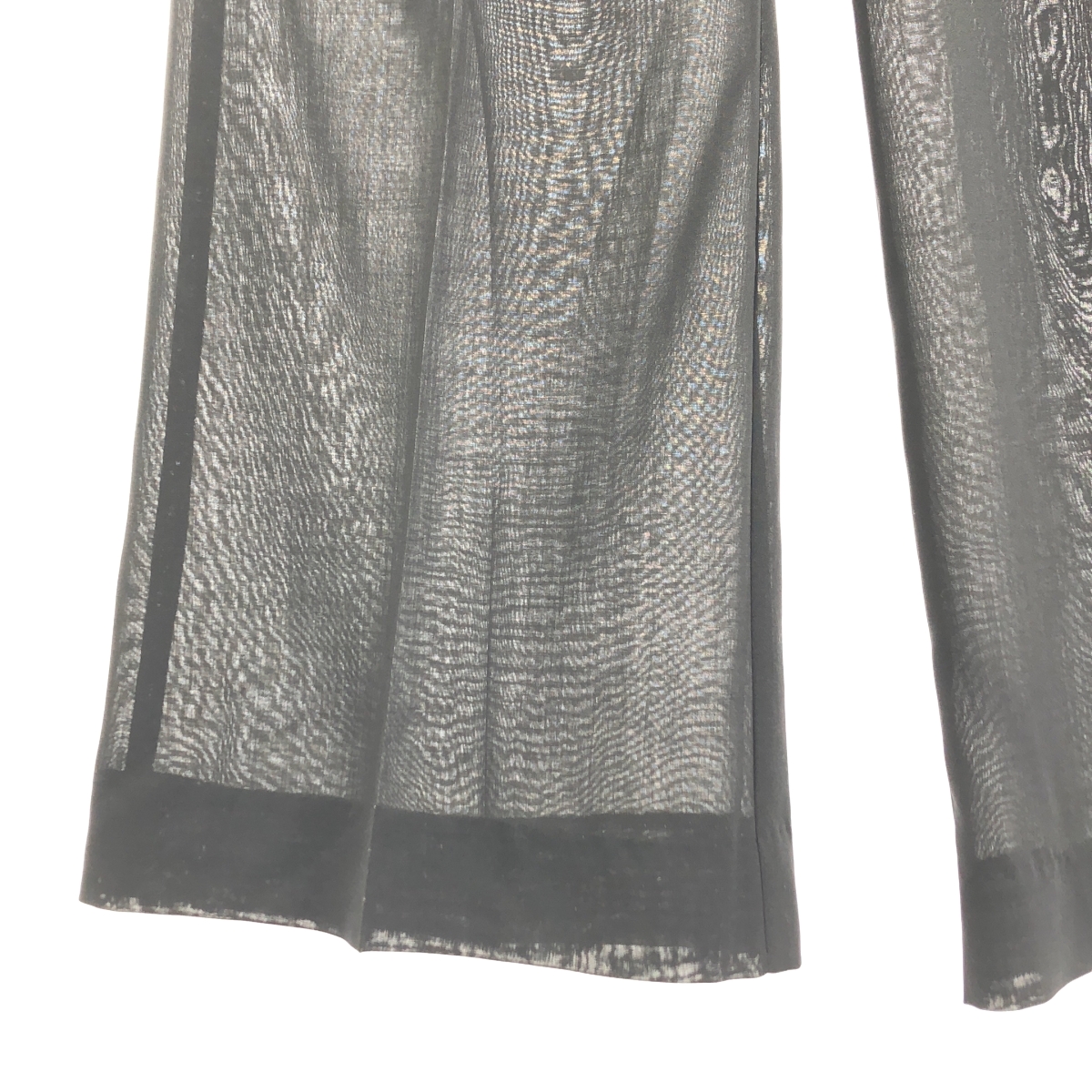 AKIRANAKA / アキラナカ Emilie TP PT BK シアー セミフレアパンツ