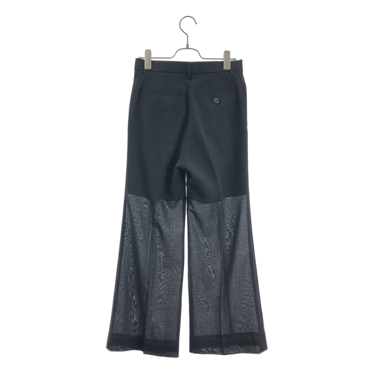 AKIRANAKA / アキラナカ Emilie TP PT BK シアー セミフレアパンツ