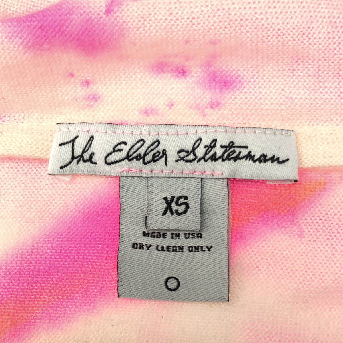 The Elder Statesman / ジエルダーステイツマン カシミヤ シルク タイダイ クルーネックニット