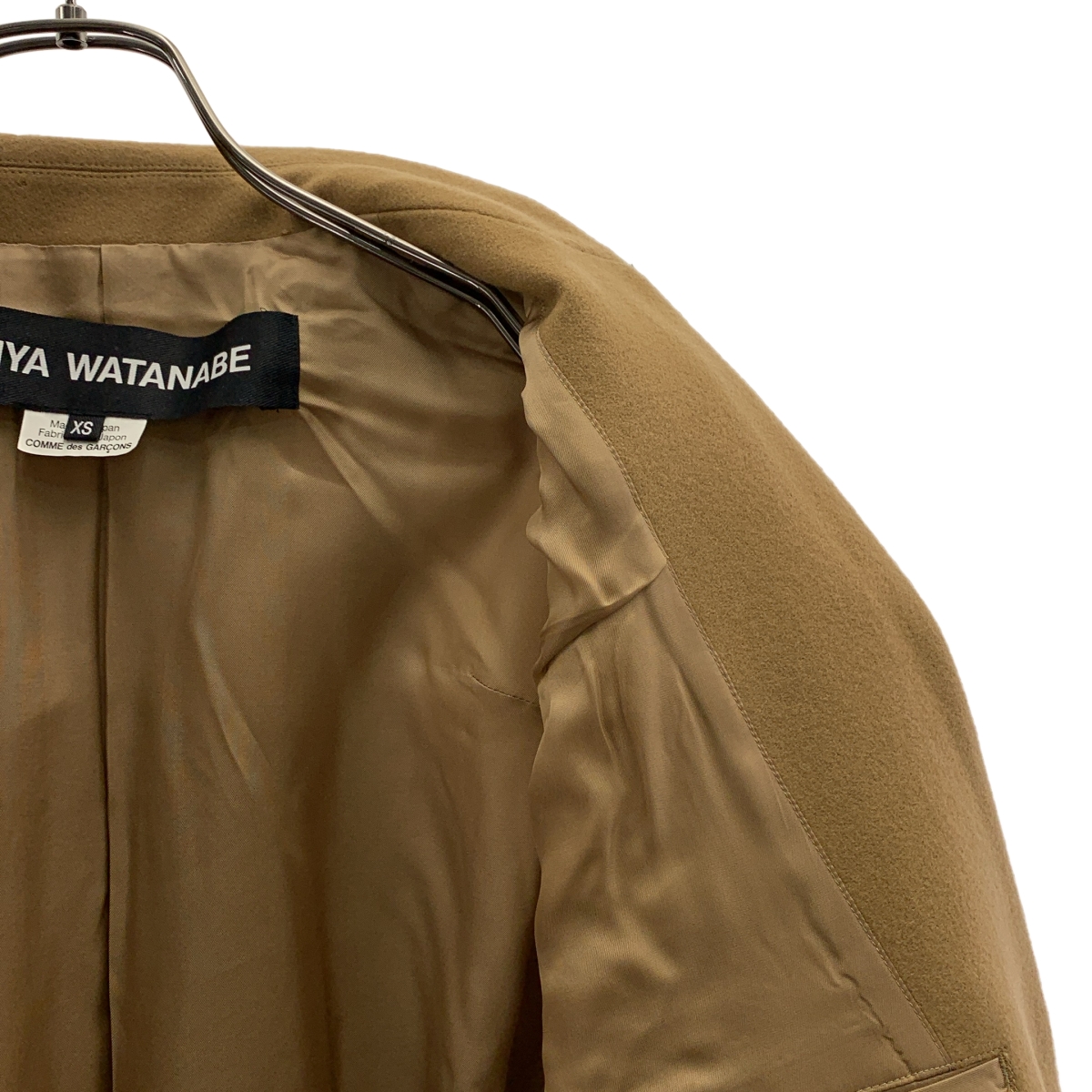 JUNYA WATANABE COMME des GARCONS / ジュンヤワタナベ ウール カットオフ フェイクレザー ジャケット