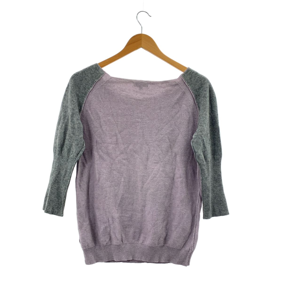 DRIES VAN NOTEN / ドリスヴァンノッテン ウール バイカラー ロングリブ ニット