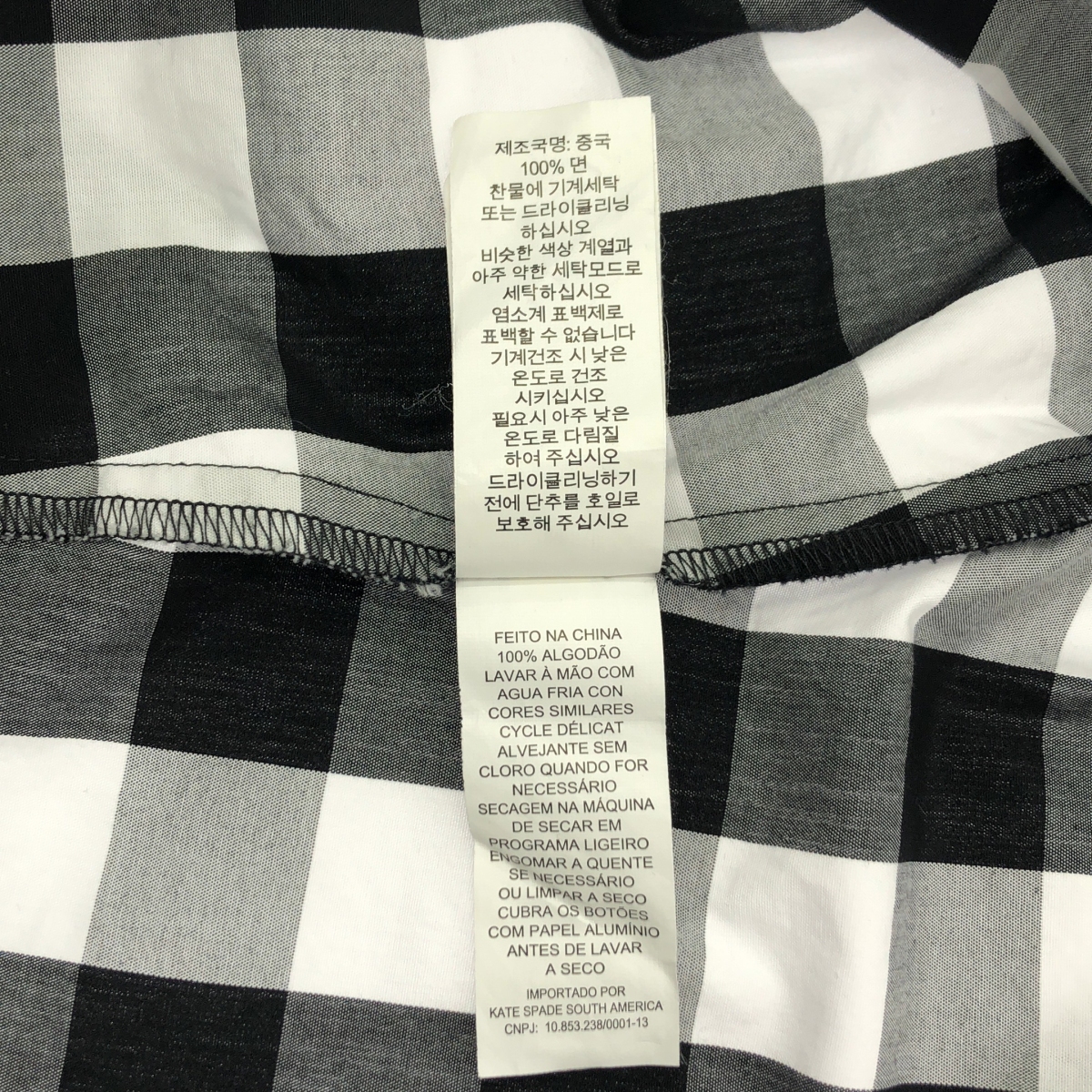 KATE SPADE / ケイトスペード BROOME STREET  ギンガム チェック ワンピース