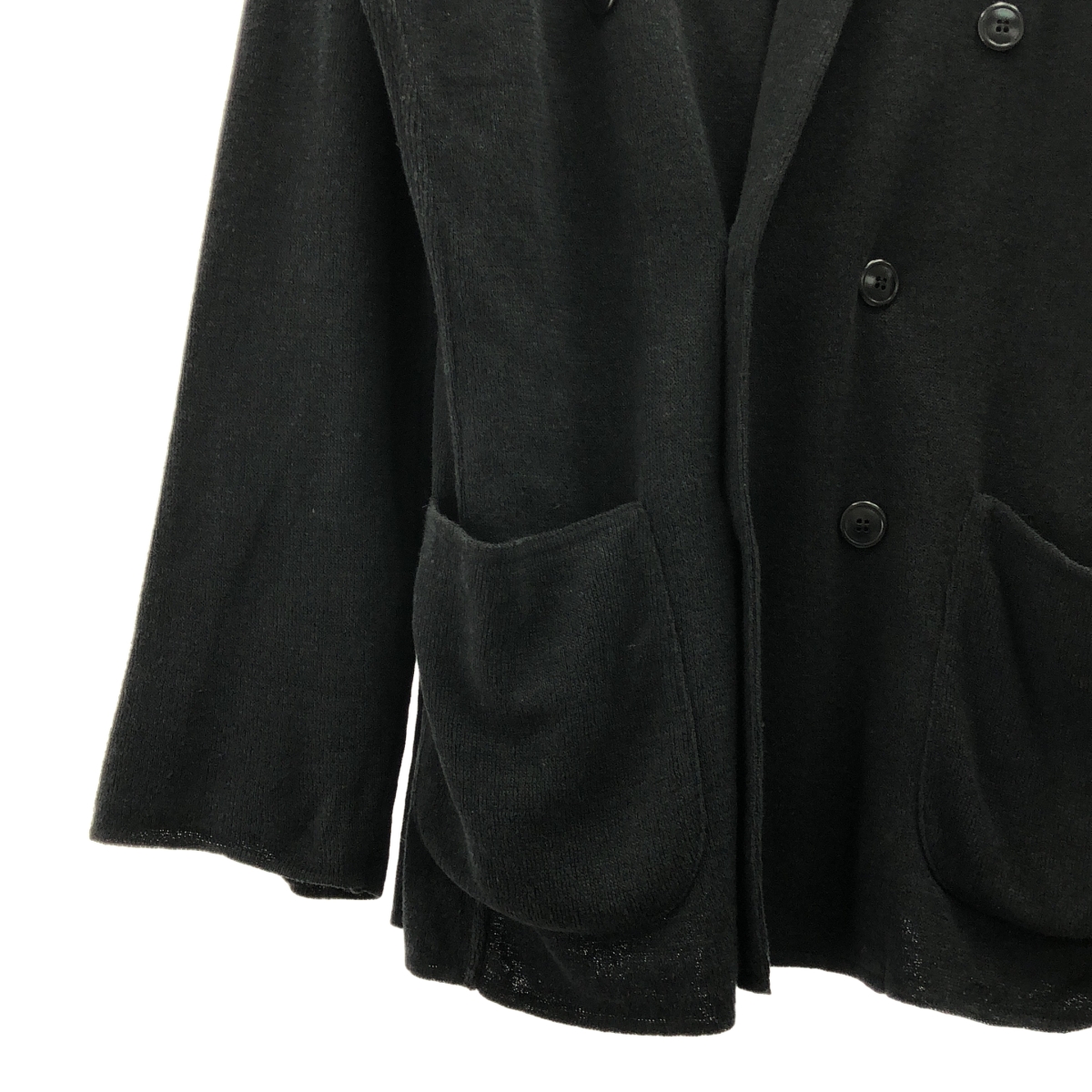 LARDINI / ラルディーニ リネン コットン ニット ダブルブレスト ジャケット