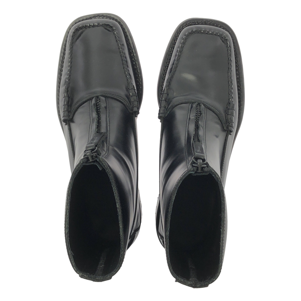 HEREU / ヘレウ mallera レザー スクエアトゥ ブーツ