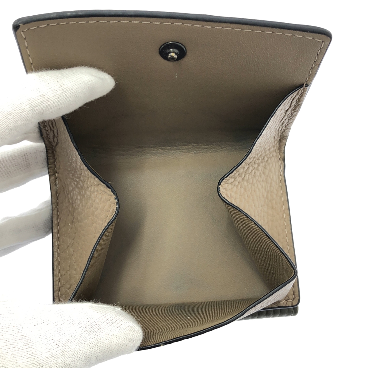 COACH / コーチ レザー コンパクトウォレット 三つ折り 財布