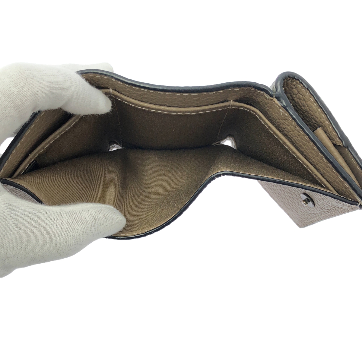 COACH / コーチ レザー コンパクトウォレット 三つ折り 財布