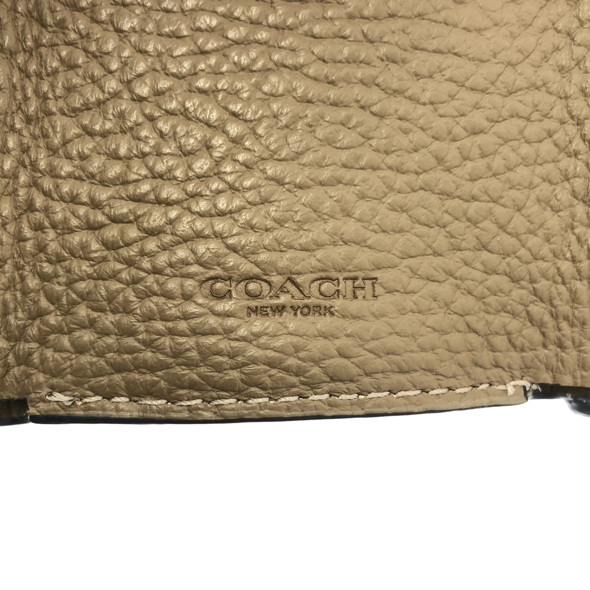 COACH / コーチ レザー コンパクトウォレット 三つ折り 財布