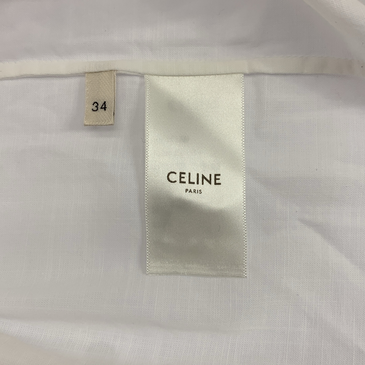 CELINE / セリーヌ レース刺しゅう ピンタック フリル ブラウス