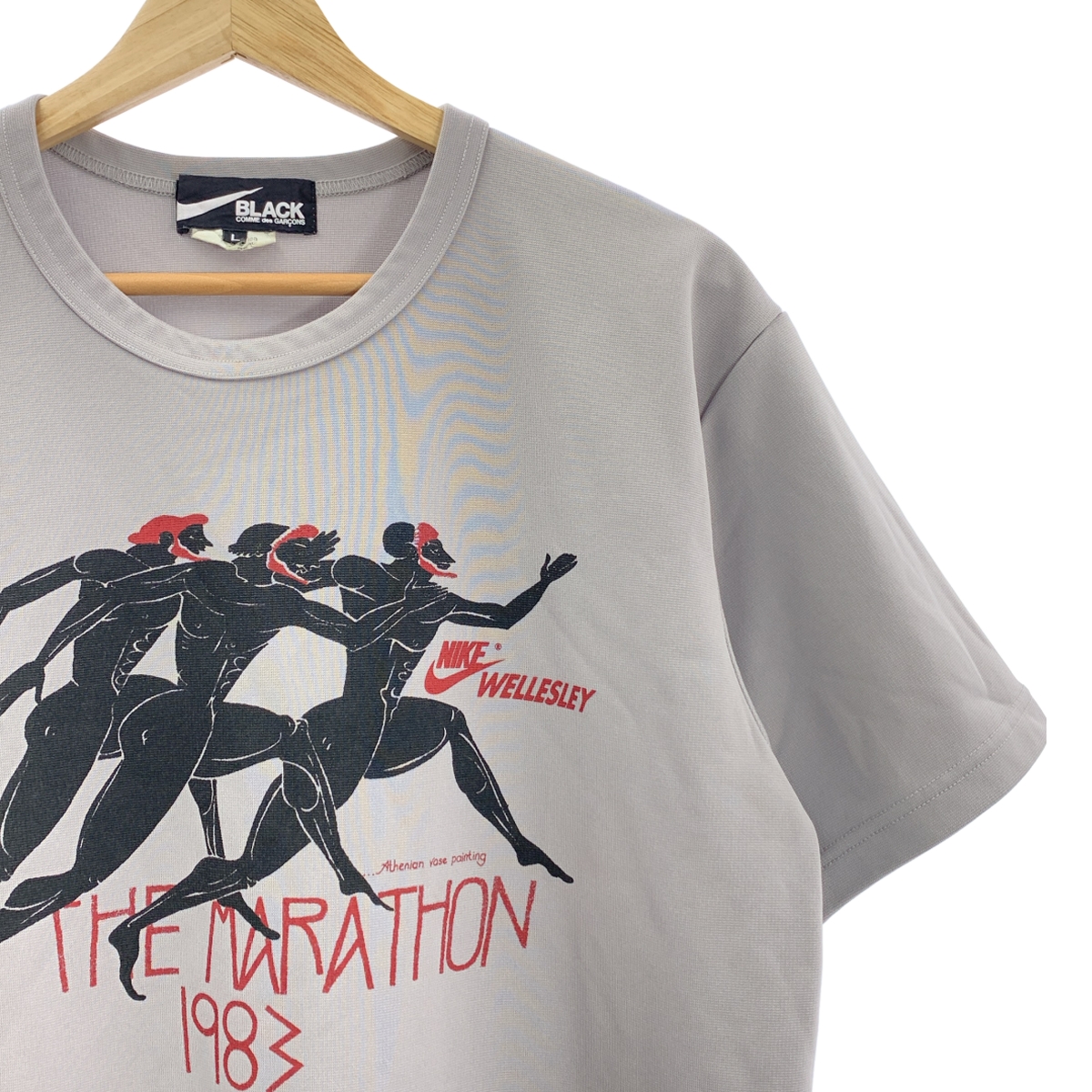 BLACK COMME des GARCONS / ブラックコムデギャルソン ×NIKE ナイキ / THE MARATHON 1983 プリント Tシャツ