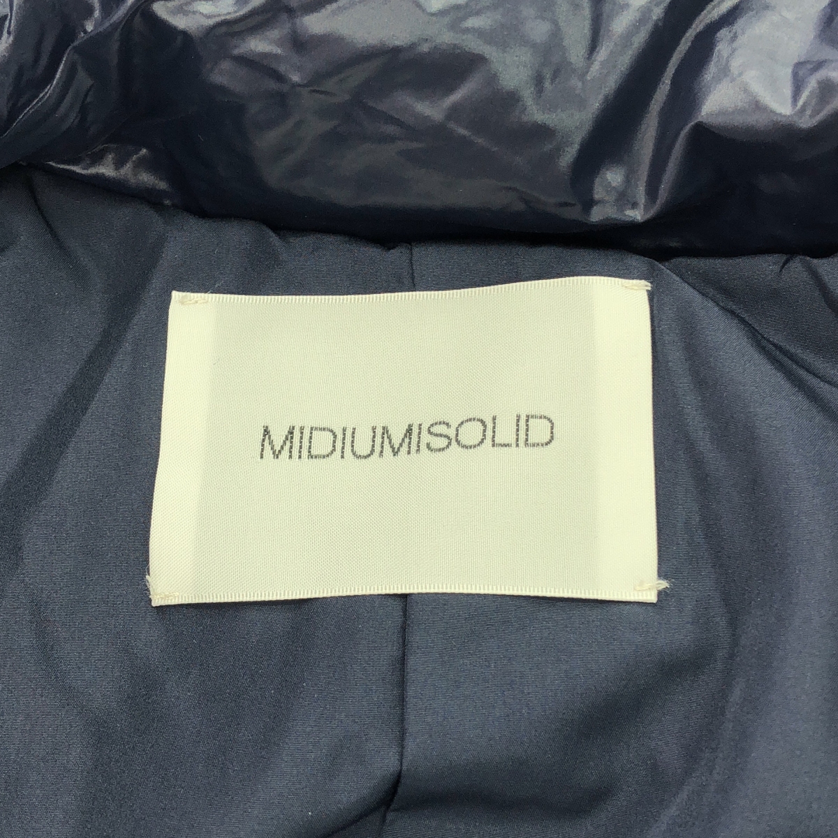 MIDIUMISOLID / ミディウミソリッド 中綿 ドローストリング フルジップ ジャケット ブルゾン