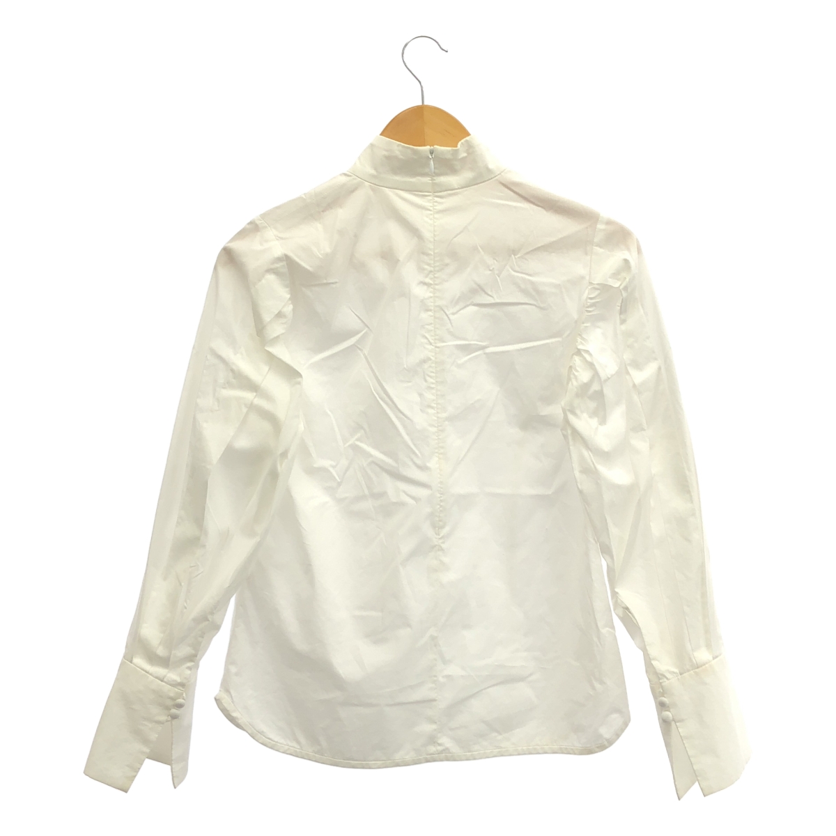 Mame Kurogouchi / マメクロゴウチ スタンドカラー ストレッチコットン プルオーバー ブラウス