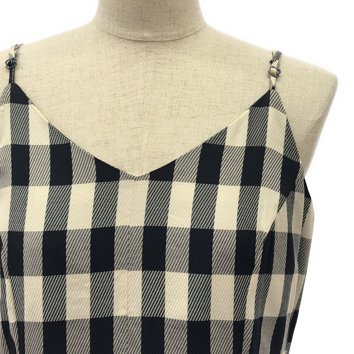 RUMCHE / ラム・シェ チェック柄 キャミソールワンピース