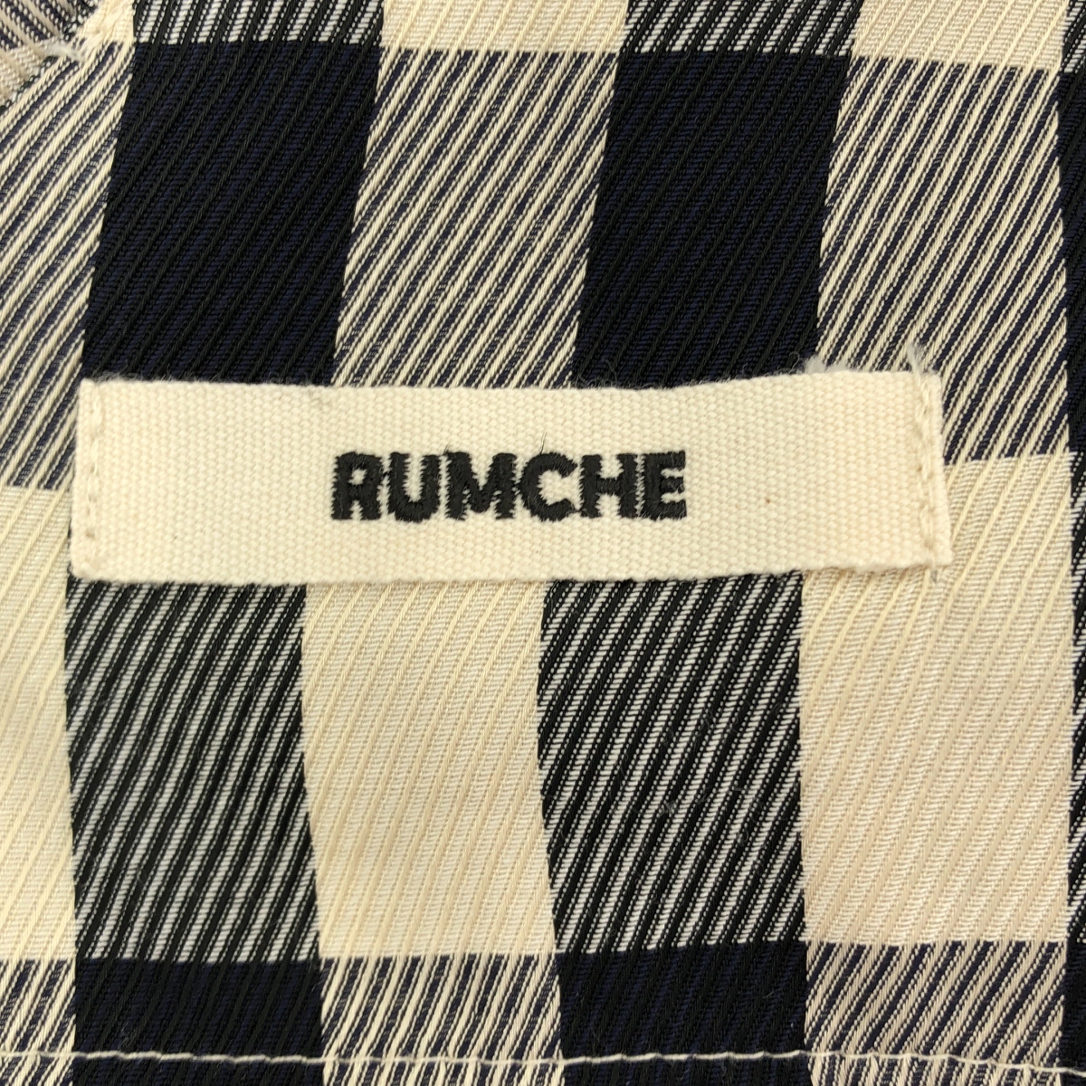 RUMCHE / ラム・シェ チェック柄 キャミソールワンピース