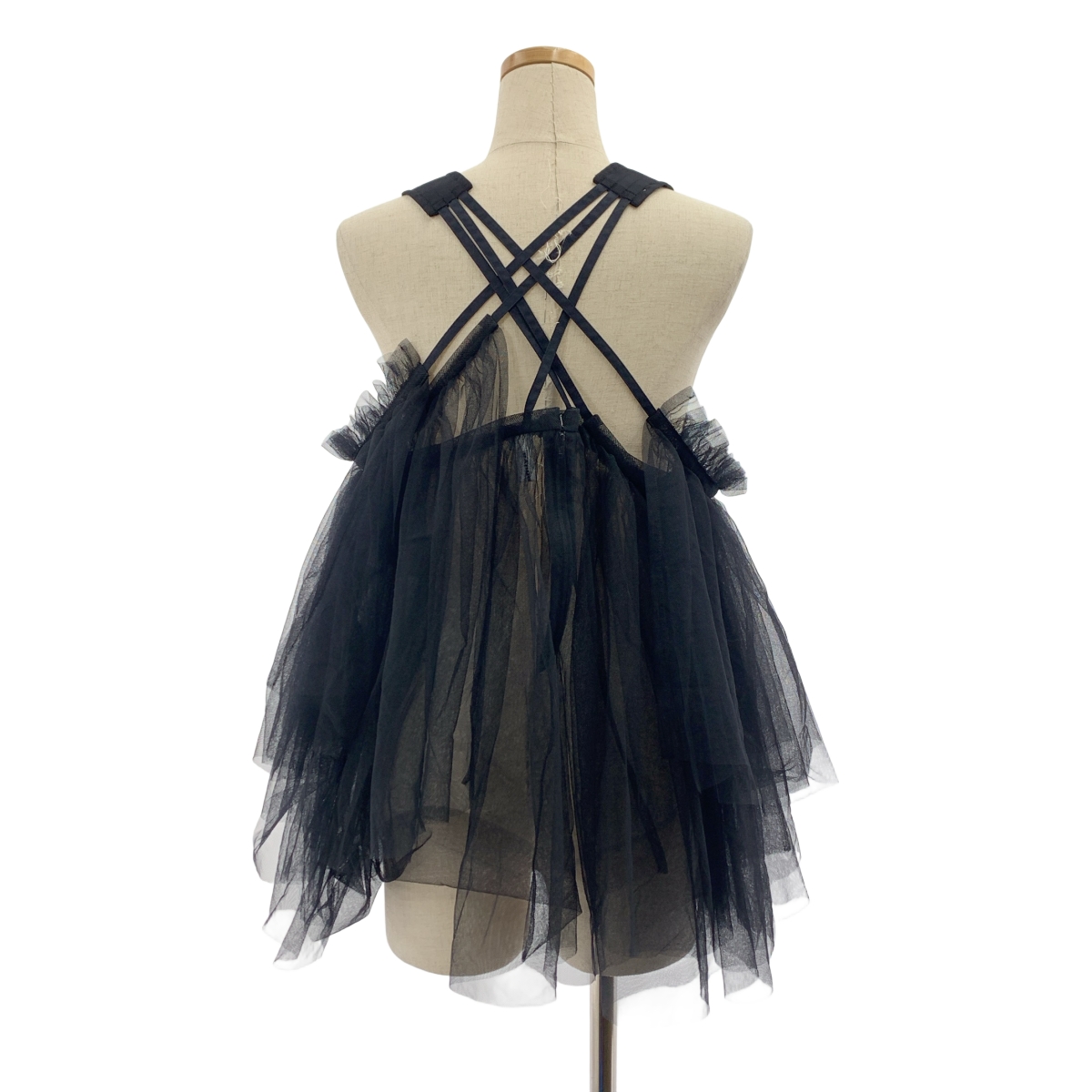 noir kei ninomiya / ノワールケイニノミヤ ポリエステル チュール ボリューム ビスチェ トップス