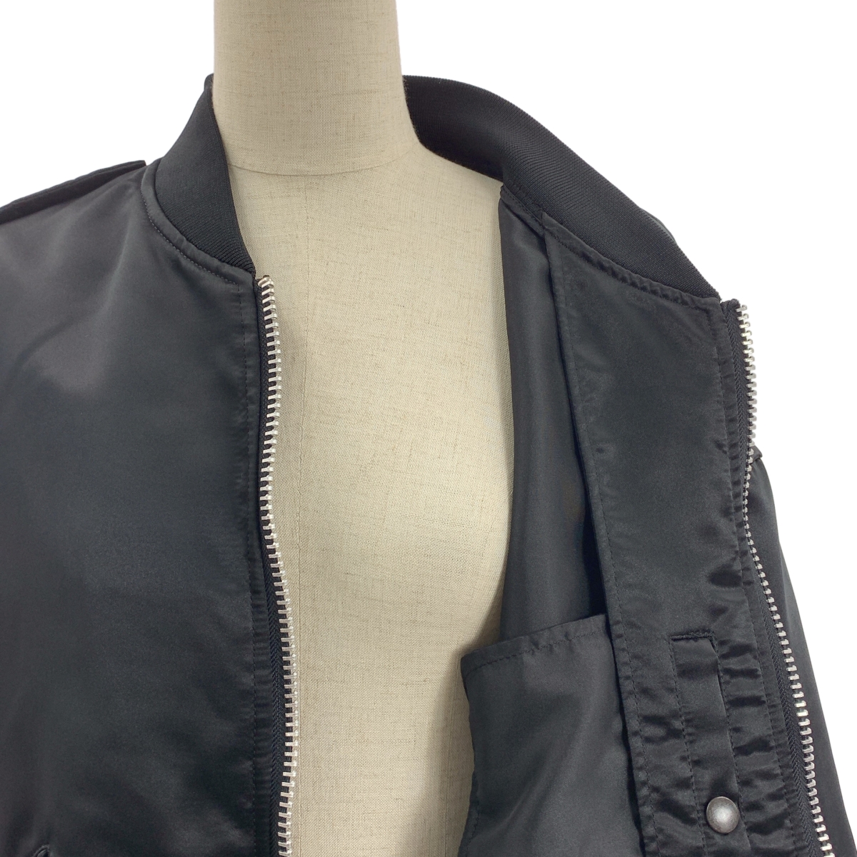 JUNYA WATANABE COMME des GARCONS / ジュンヤワタナベ MA-1 / ポリエステル オーバーシルエット ボンバー ジャケット ブルゾン