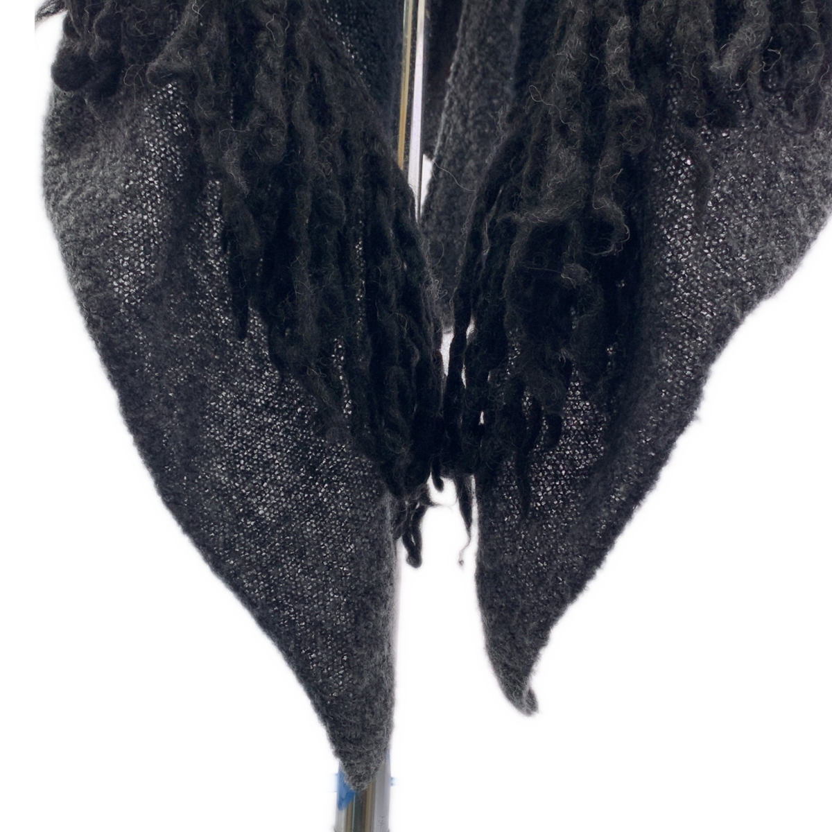 LIMI feu / リミフゥ トライアングル フリンジ ショール ストール