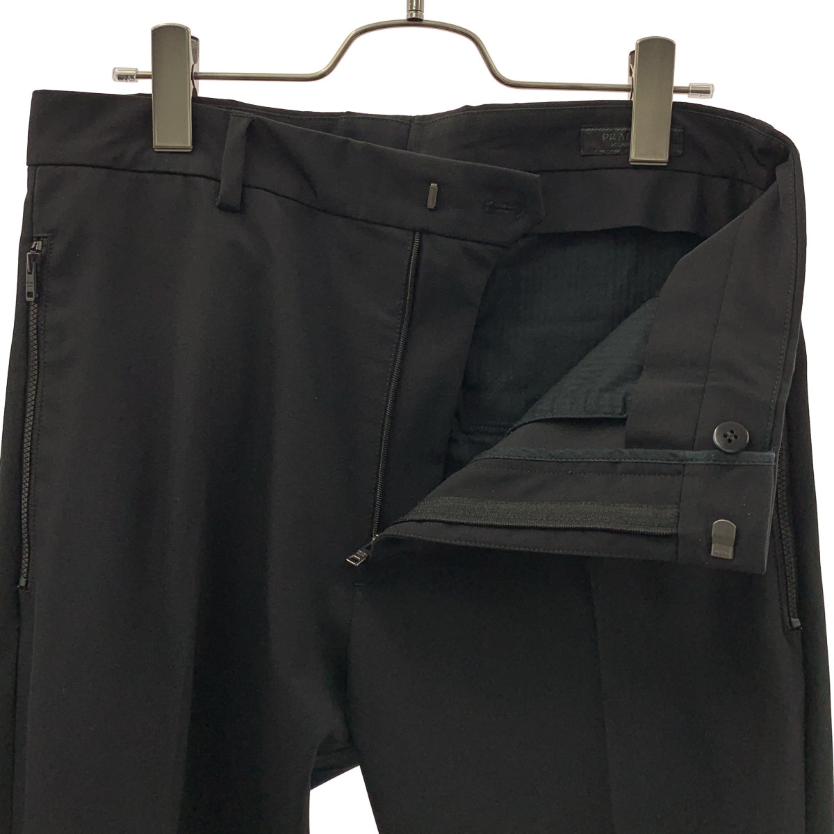 PRADA / プラダ ジップ テーパードスラックス パンツ