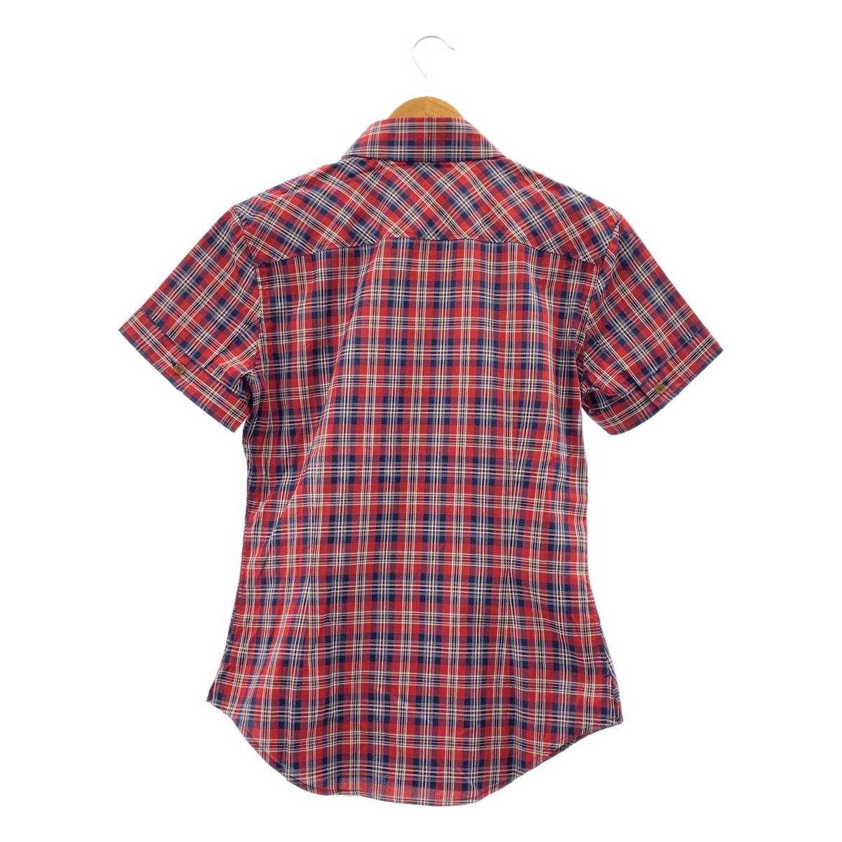 Vivienne Westwood MAN / ヴィヴィアンウエストウッドマン コットン チェック オーブ 半袖シャツ