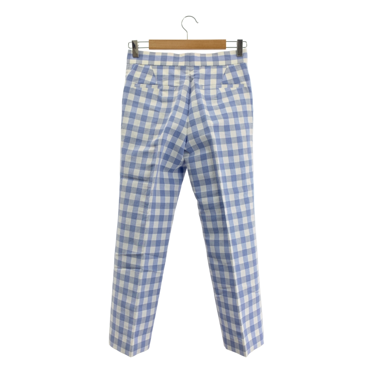 Drawer / ドゥロワー ギンガムチェック ストレートクロップドパンツ
