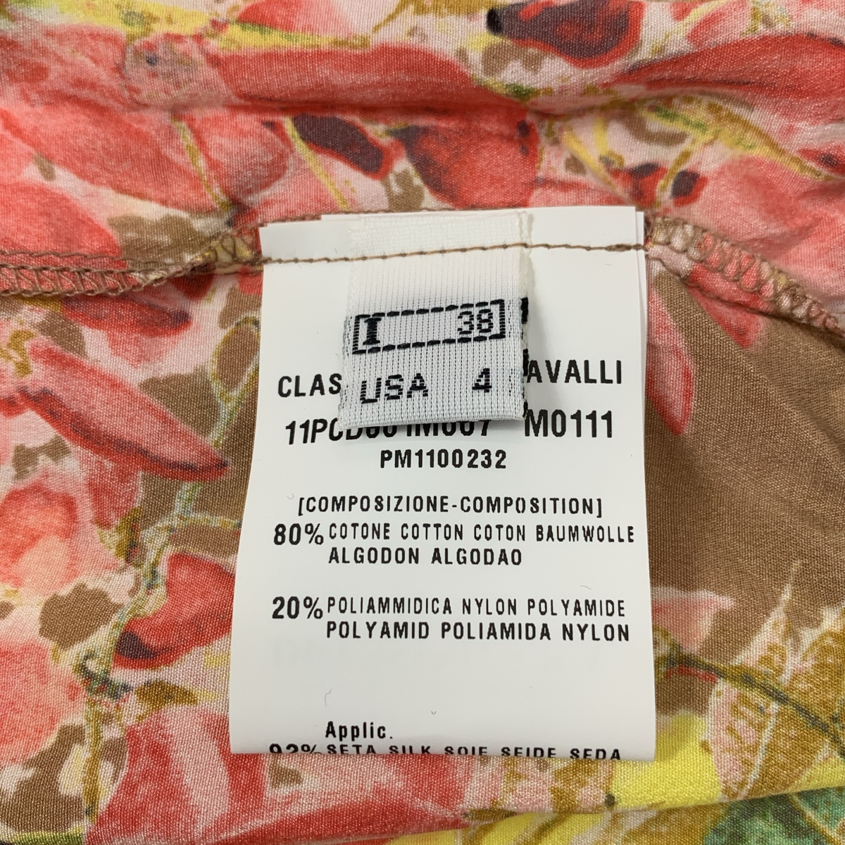 CLASS Roberto Cavalli / クラスロベルトカヴァリ 総柄 フラワー ノースリーブ ドレス ブラウス
