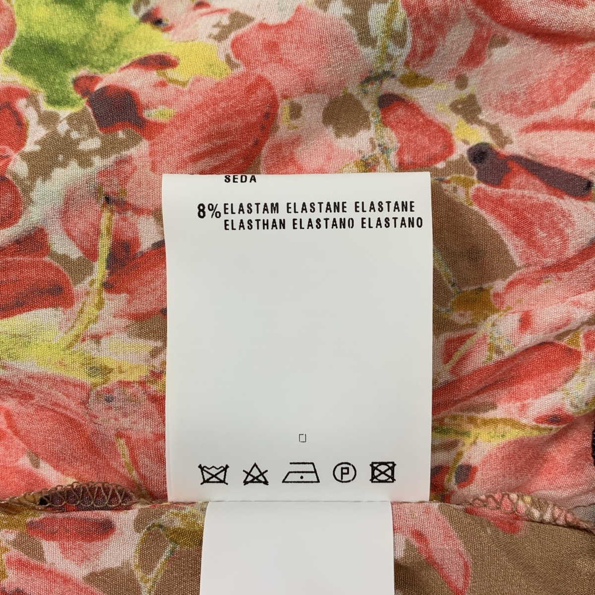 CLASS Roberto Cavalli / クラスロベルトカヴァリ 総柄 フラワー ノースリーブ ドレス ブラウス