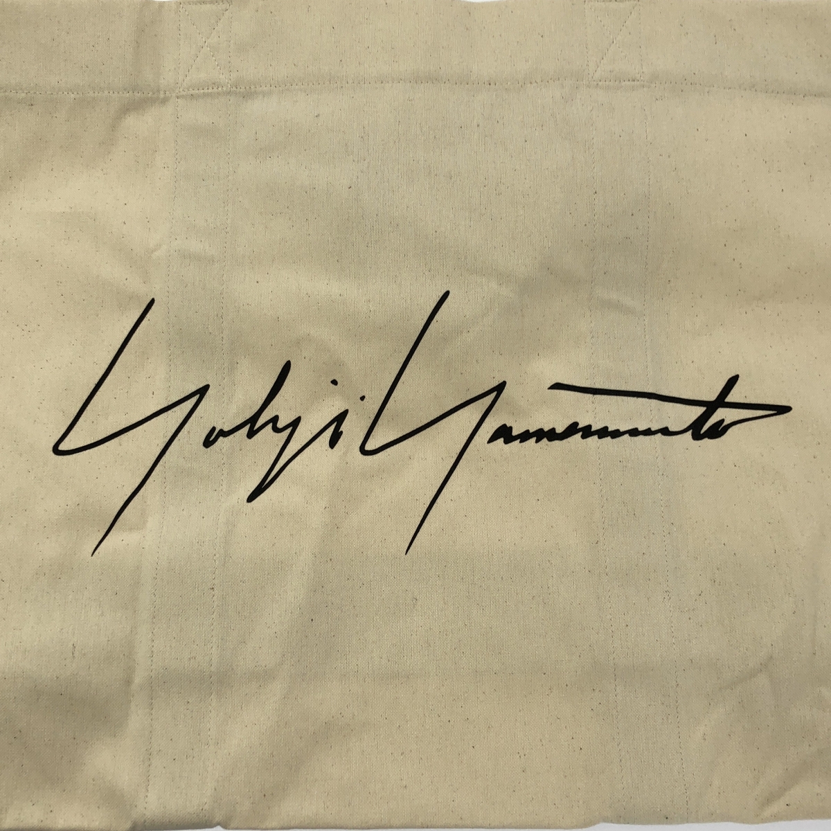 YOHJI YAMAMOTO / ヨウジヤマモト ロゴプリント キャンバス トートバッグ