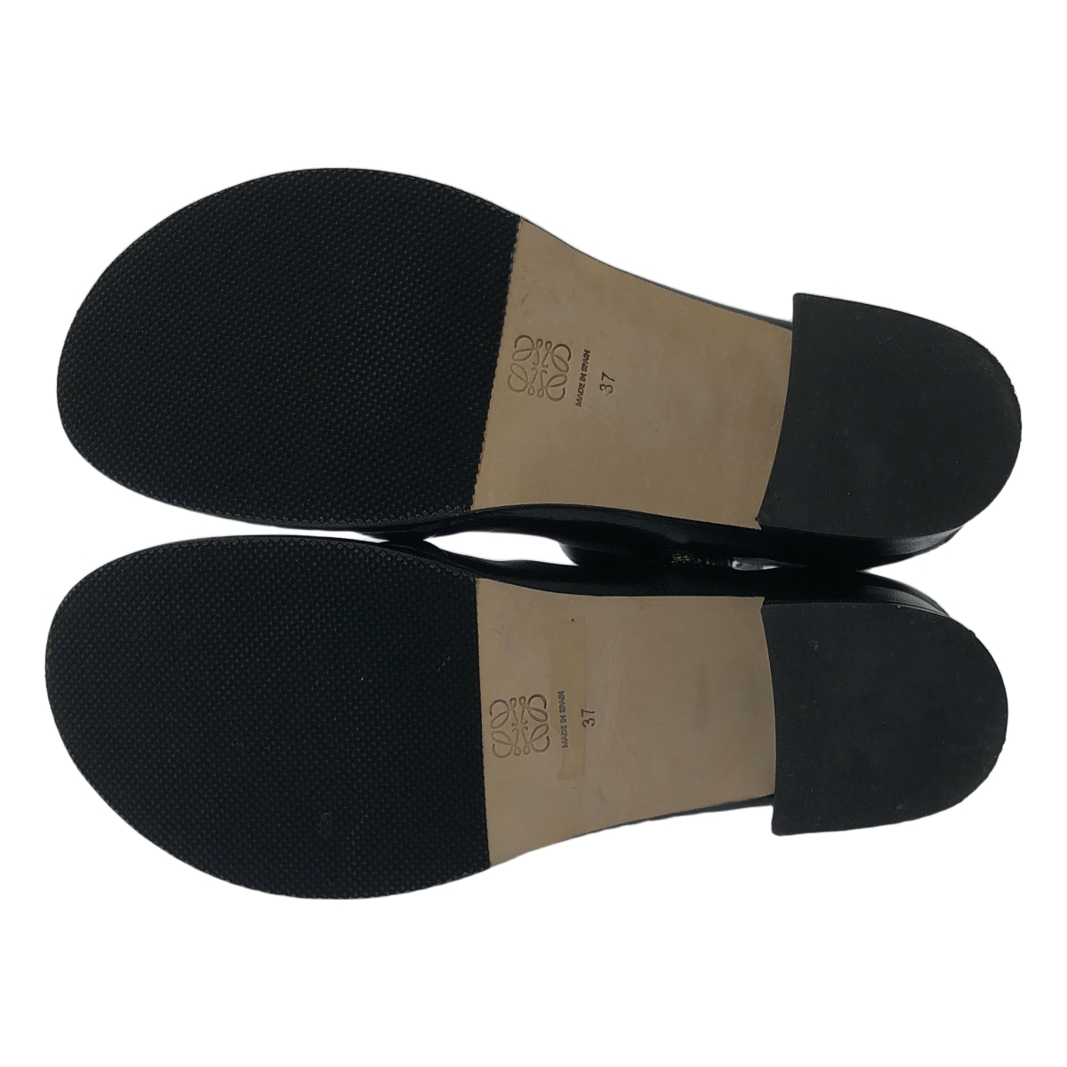 LOEWE / ロエベ レザー ロゴ サイドジップ サンダル ブーツ ブーティ