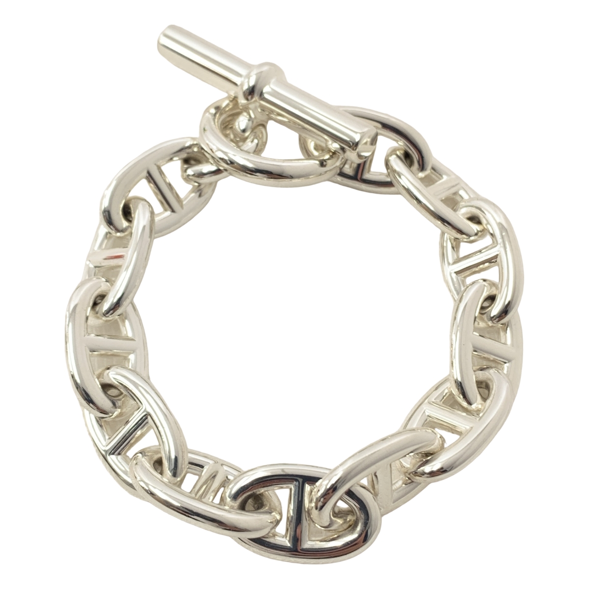 HERMES / エルメス Chaine d'Ancre シェーヌダンクルTGM SV925 ブレスレット 12コマ