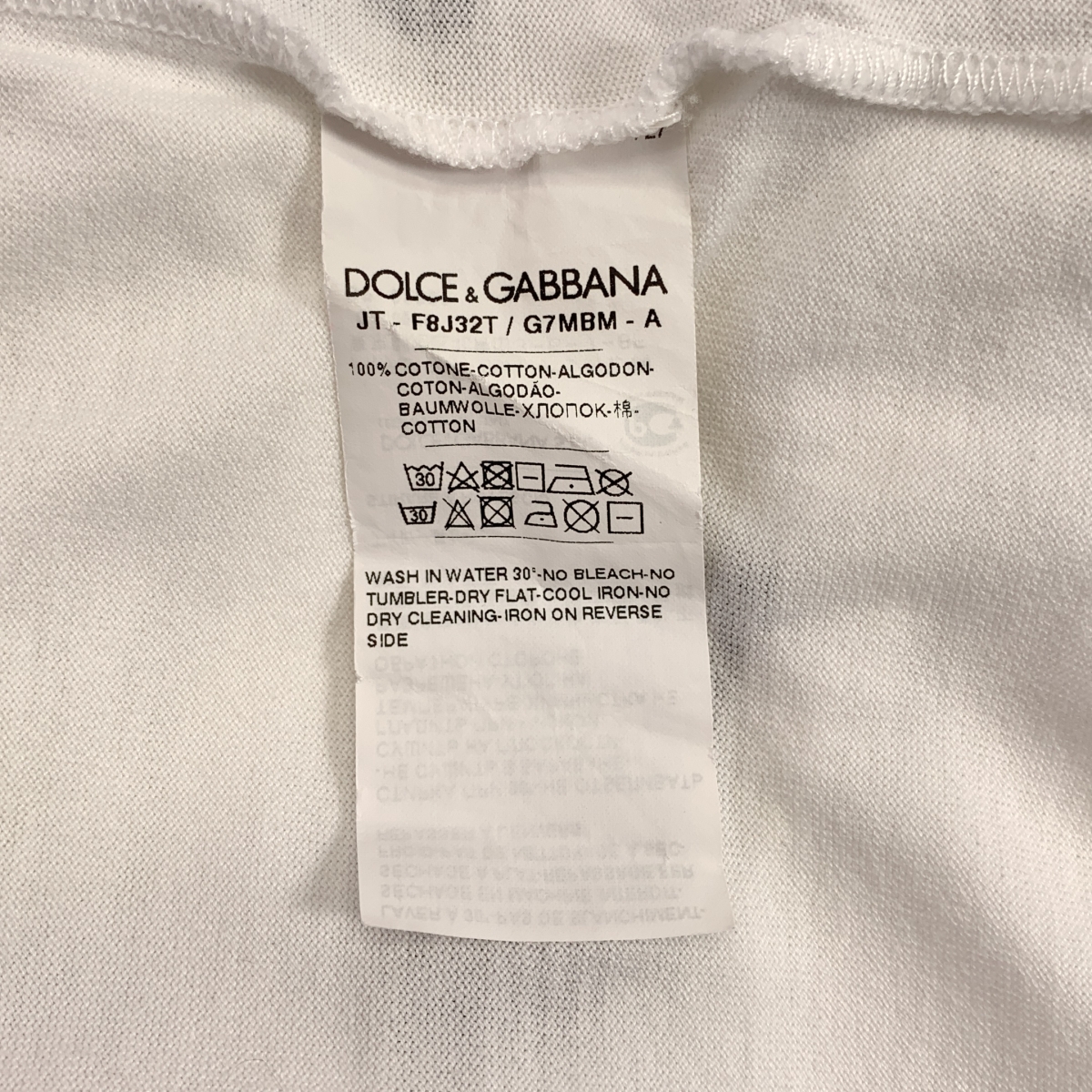 DOLCE&GABBANA / ドルチェ&ガッバーナドルガバ コットン ロゴプリント Tシャツ