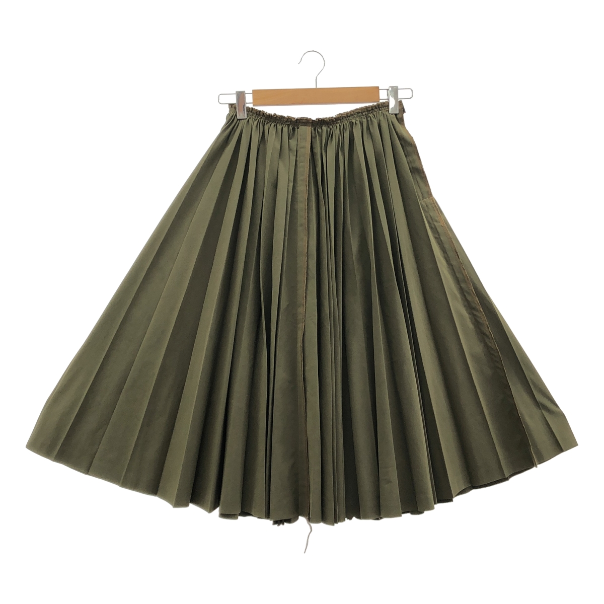 COMME des GARCONS / コムデギャルソン ポリエステル インサイドアウト サイドジップ プリーツ ボリューム スカート