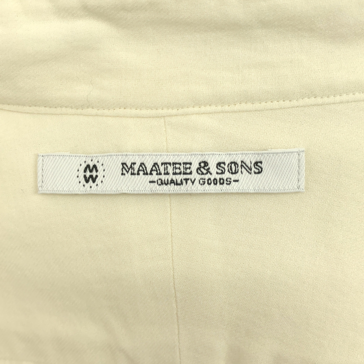 MAATEE&SONS / マーティー&サンズ CHARLES 強撚ビエラ シャツ