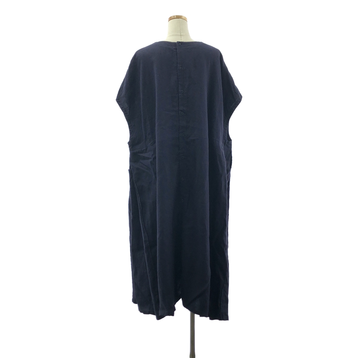 nest robe / ネストローブ リネン バックオープン オーバー ワンピース