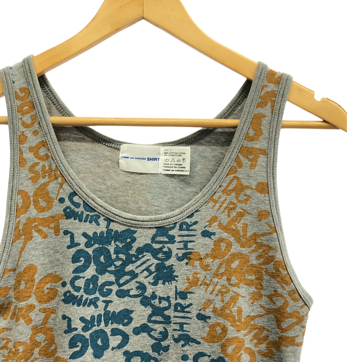 COMME des GARCONS SHIRT / コムデギャルソンシャツ 総柄 ロング カットソー タンクトップ