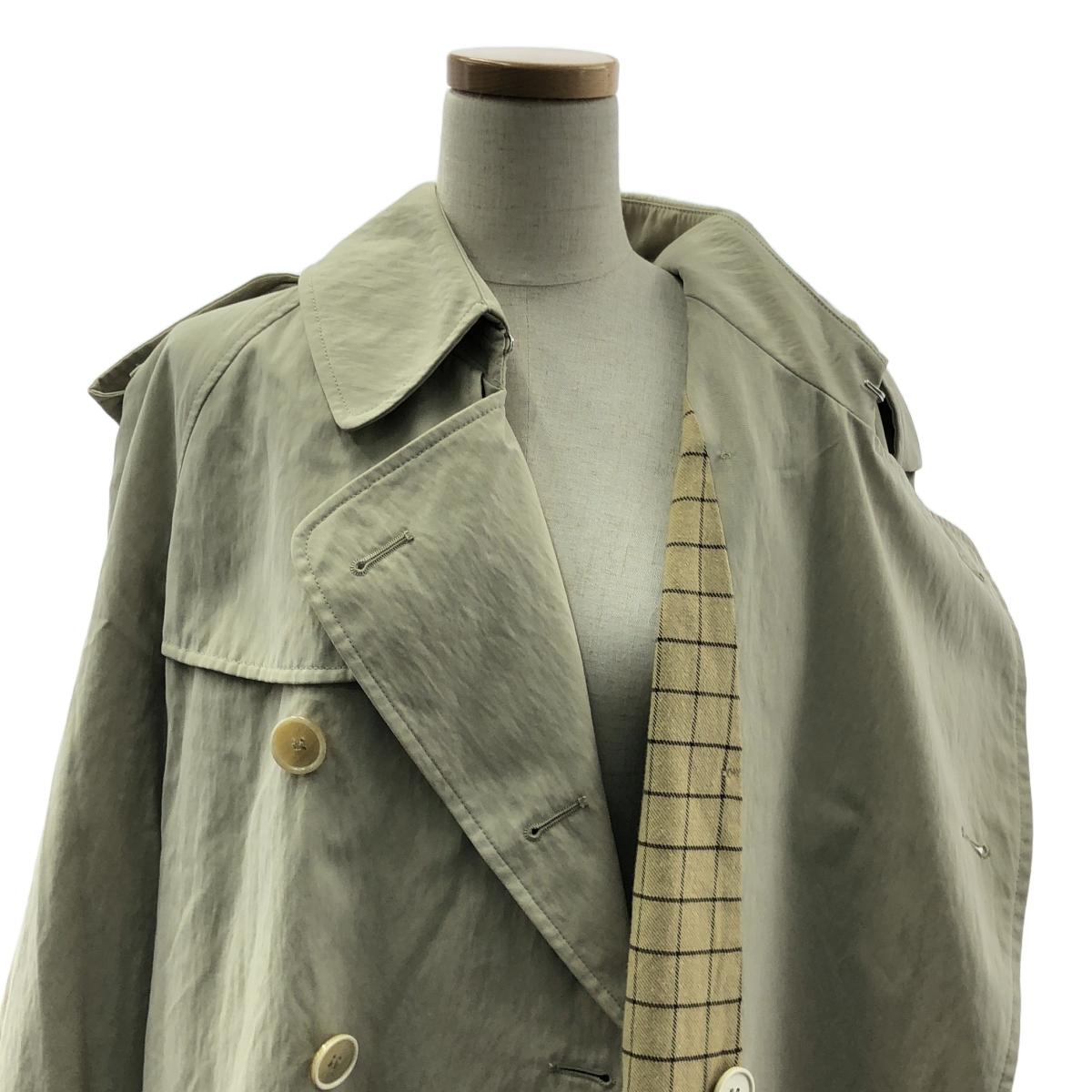 Maison Margiela / メゾンマルジェラ 2way Trench Coat / ベルテッド オーバートレンチ コート / 総裏地