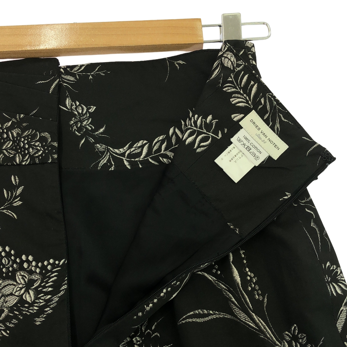 DRIES VAN NOTEN / ドリスヴァンノッテン フローラルプリント コットン タイトスカート