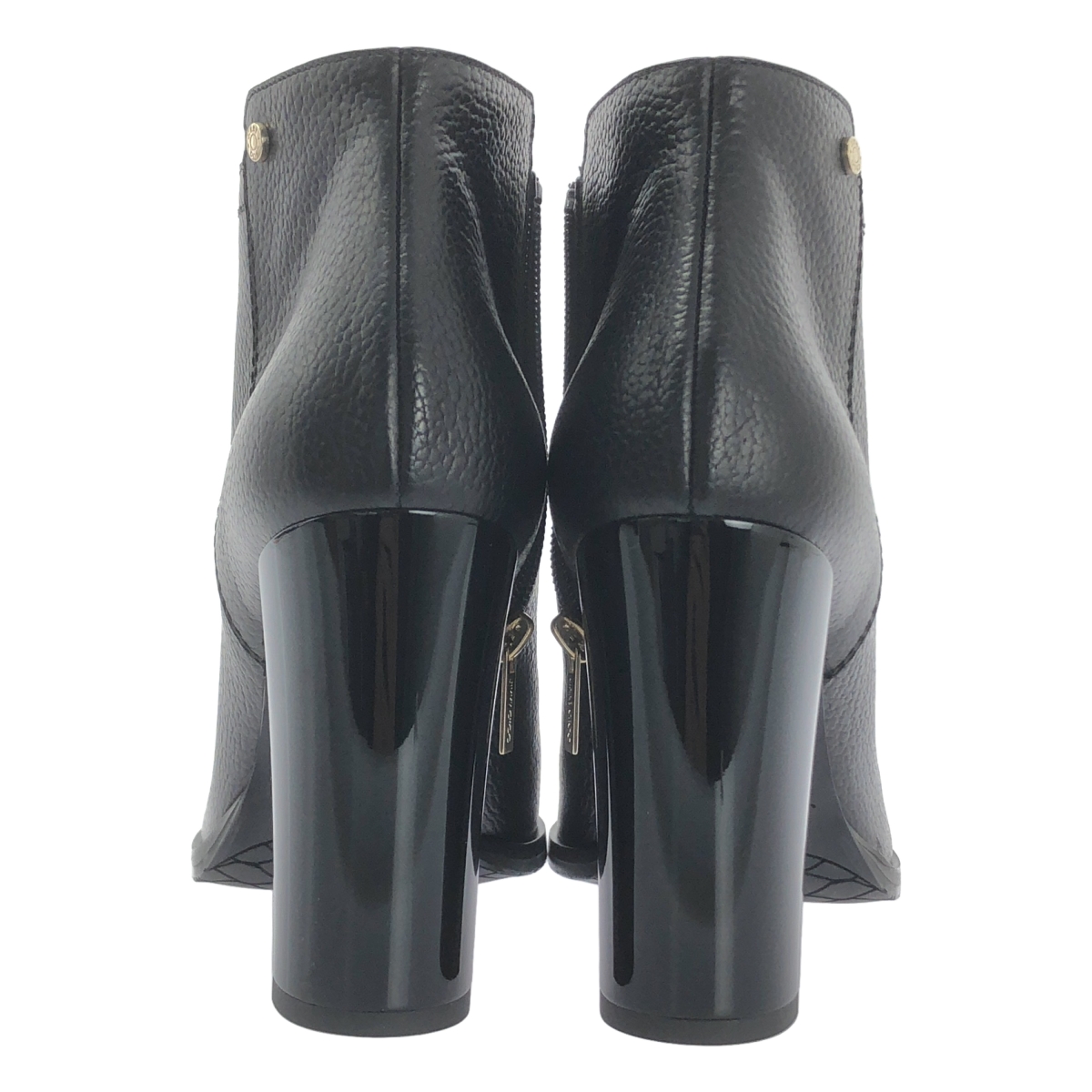 JIMMY CHOO / ジミーチュウ レザー サイドジップ ショートブーツ