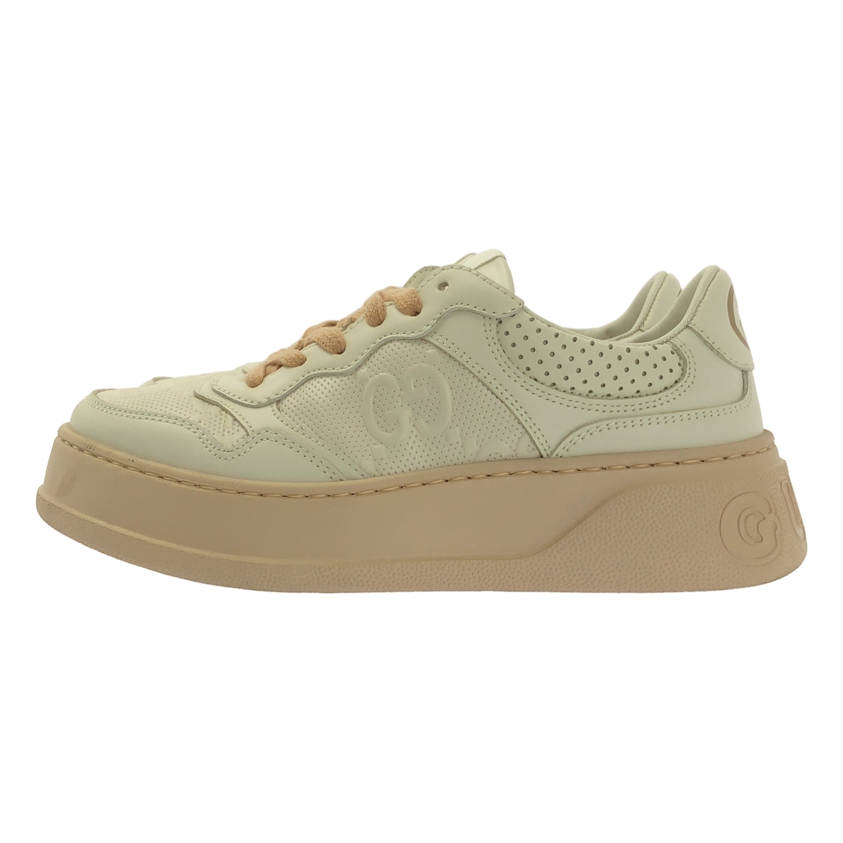 GUCCI / グッチ GGエンボス レザー ローカット スニーカー