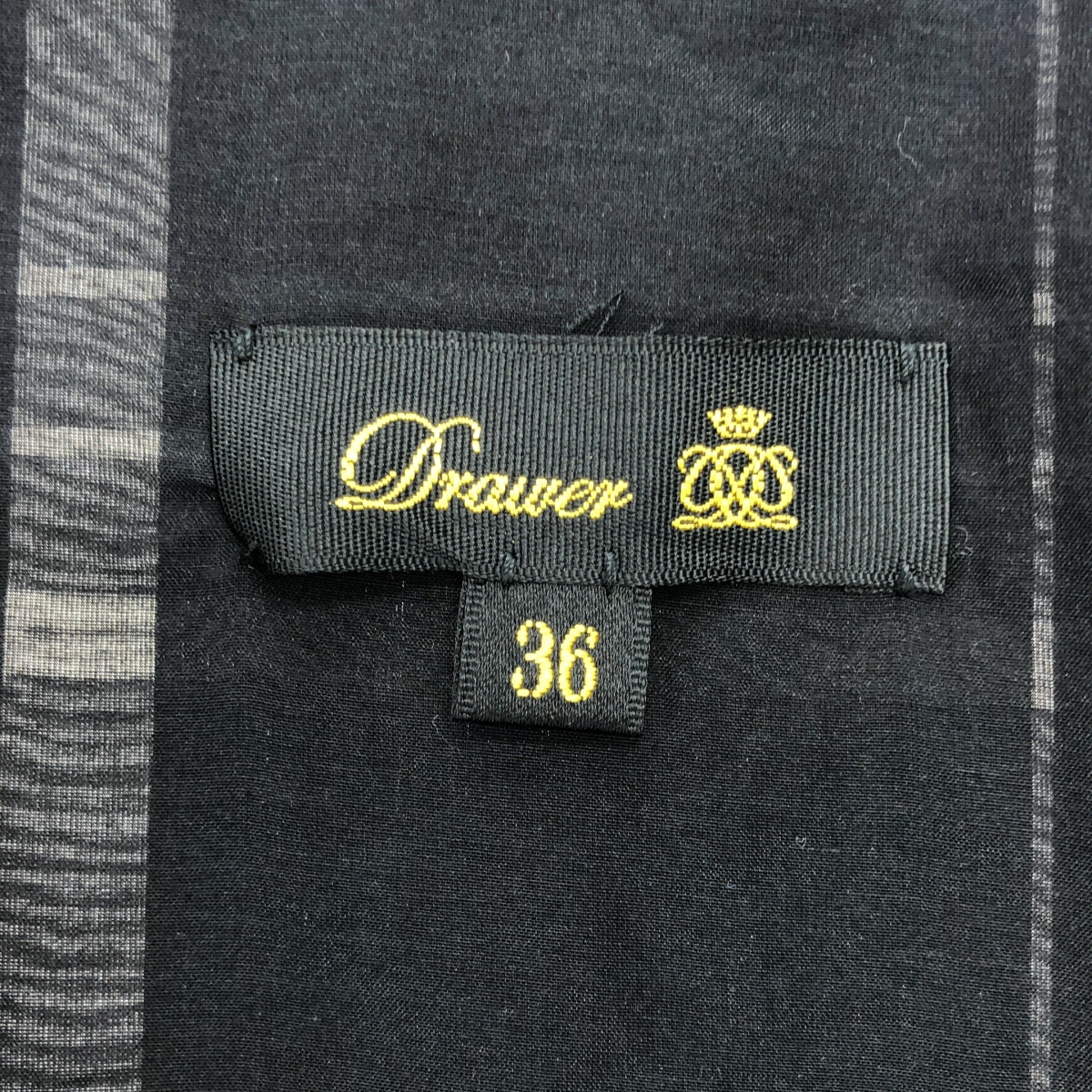 Drawer / ドゥロワー BESTE社 チェック生地 ポケット付き ギャザー ボリューム ドレス ワンピース