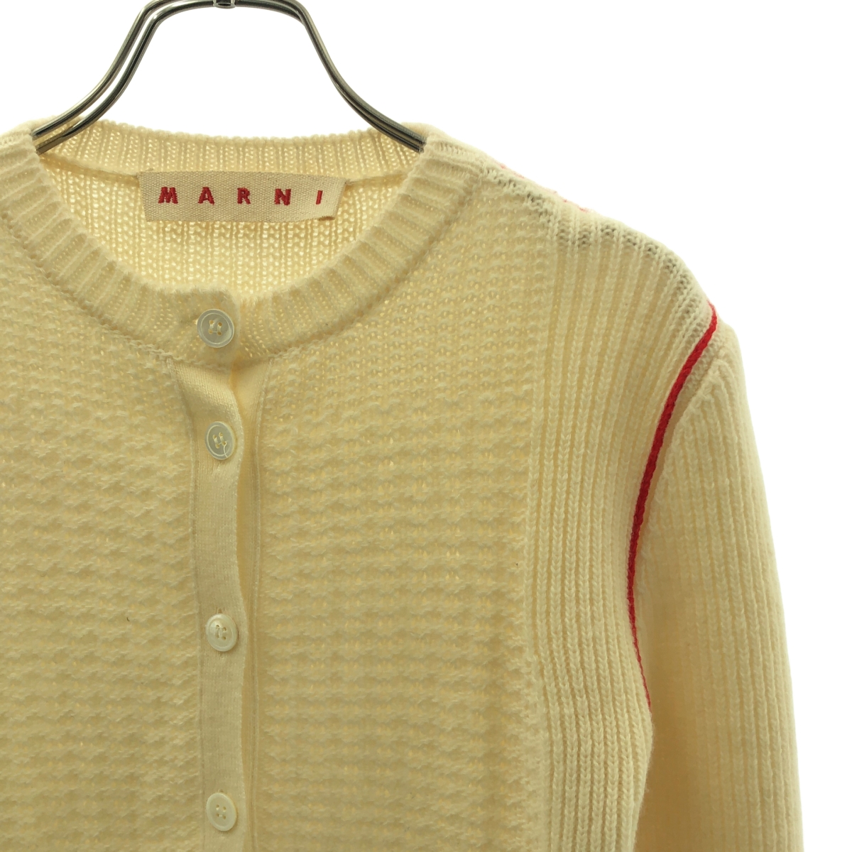 MARNI / マルニ ウール カシミヤ クルーネック カーディガン