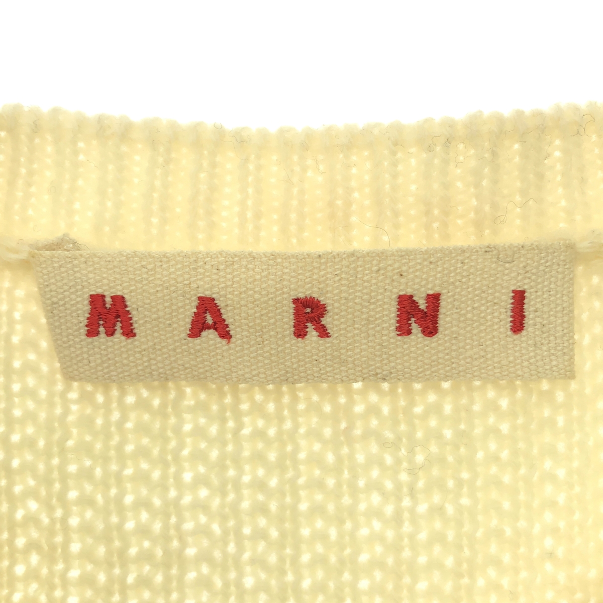 MARNI / マルニ ウール カシミヤ クルーネック カーディガン