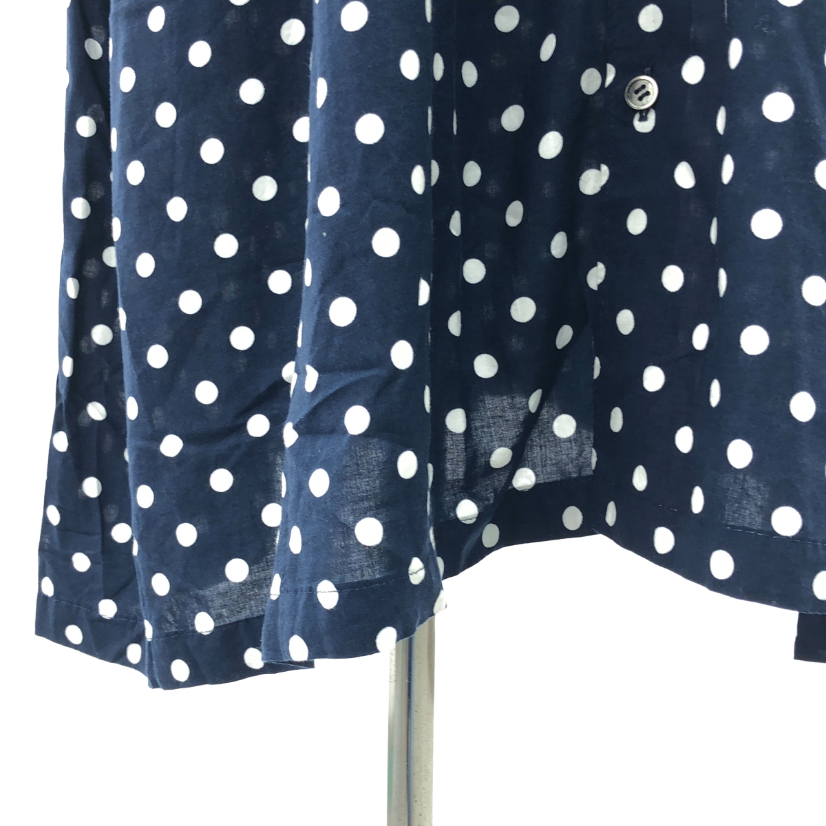 COMME des GARCONS COMME des GARCONS / コムコム レーヨン 総柄 ドット ポケット付き シャツ ワンピース