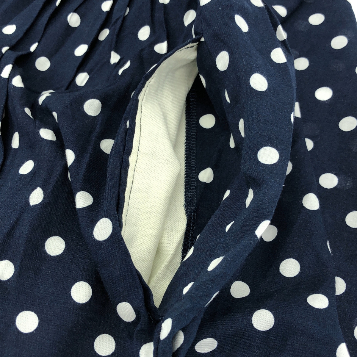 COMME des GARCONS COMME des GARCONS / コムコム レーヨン 総柄 ドット ポケット付き シャツ ワンピース