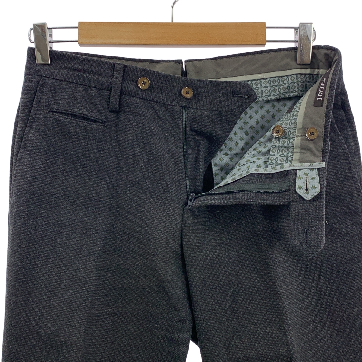 PT01 / ピーティーゼロウーノ BOULEVARD EVO FIT コットン スラックス パンツ